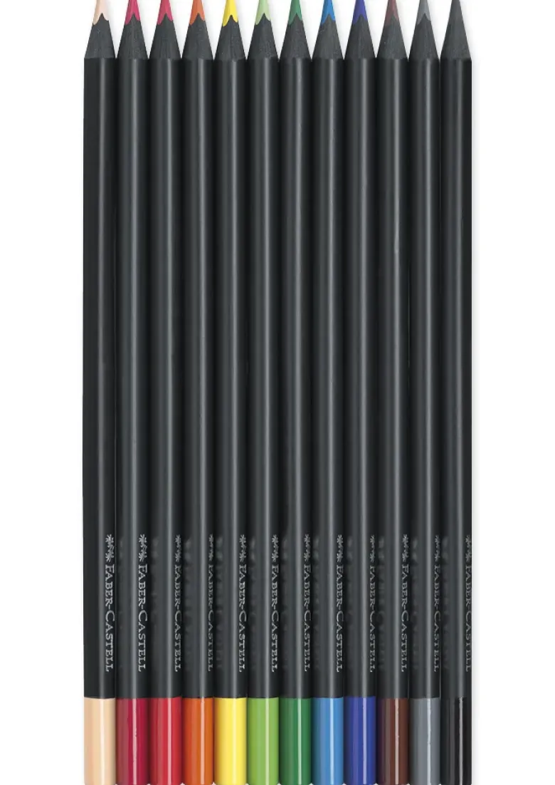 Faber-Castell Black Edition Buntstifte, 12 Stück