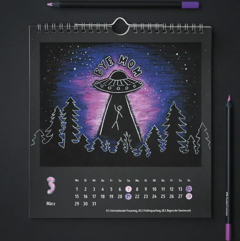 Faber-Castell Black Edition Buntstifte, 12 Stück