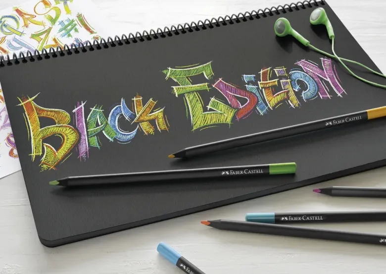 Faber-Castell Black Edition Buntstifte, 12 Stück
