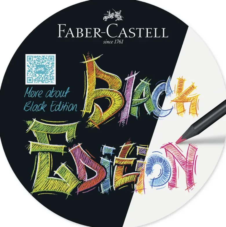 Faber-Castell Black Edition Buntstifte, 12 Stück