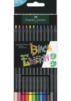 Faber-Castell Black Edition Buntstifte, 12 Stück