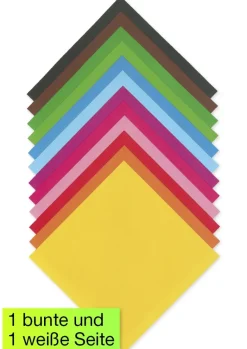 Faltblätter aus Origamipapier 13x13 cm, 96 Blatt