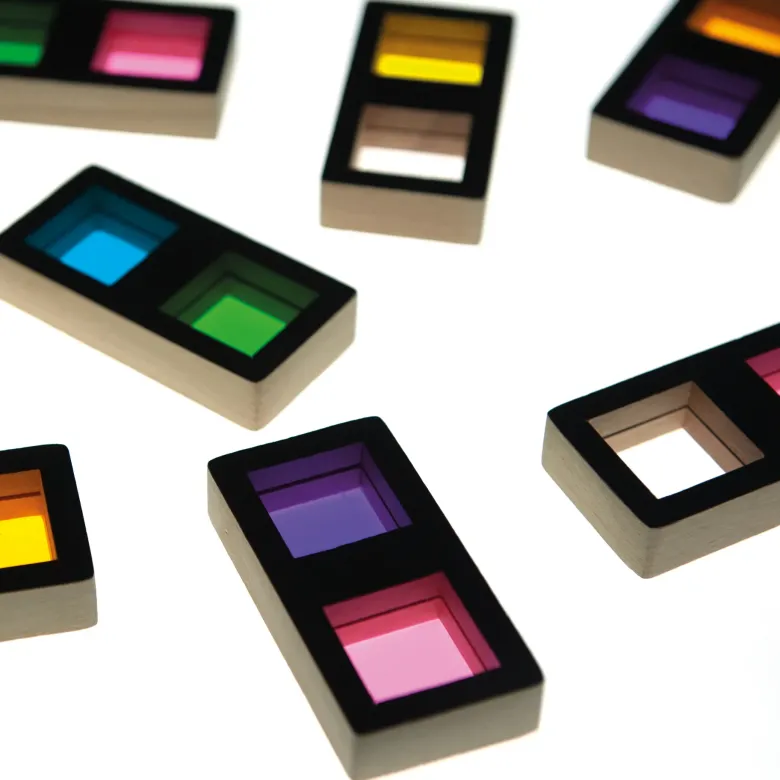 Farb-Domino "Regenbogen", 29-tlg.