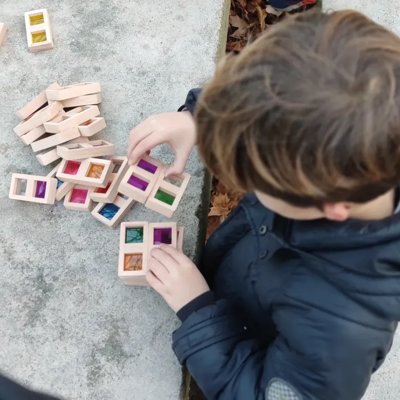 Farb-Domino "Regenbogen", 29-tlg.