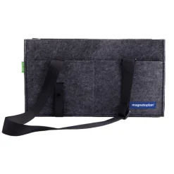 Fächer-Tasche aus Filz, faltbar, anthrazit
