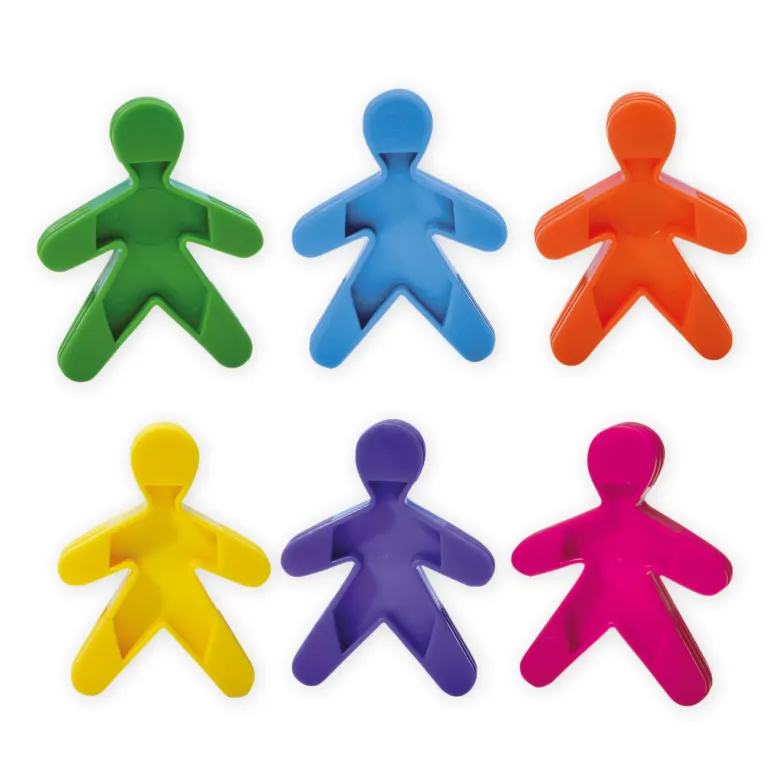 Figuren-Stapelspiel aus Kunststoff, farbig, 100 Stück
