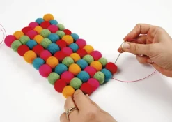 Filz-Kugeln 2 cm ø, 64 Stück