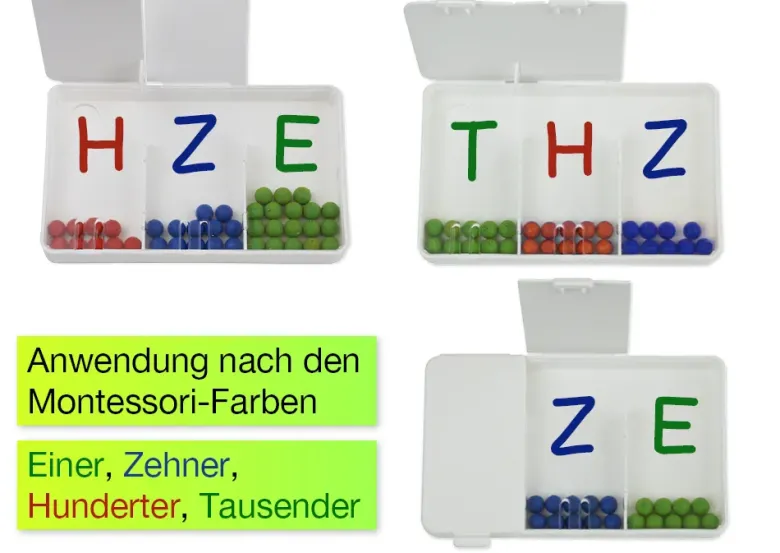 Flüster-Schüttelbox 3-tlg., mit 20 Perlen