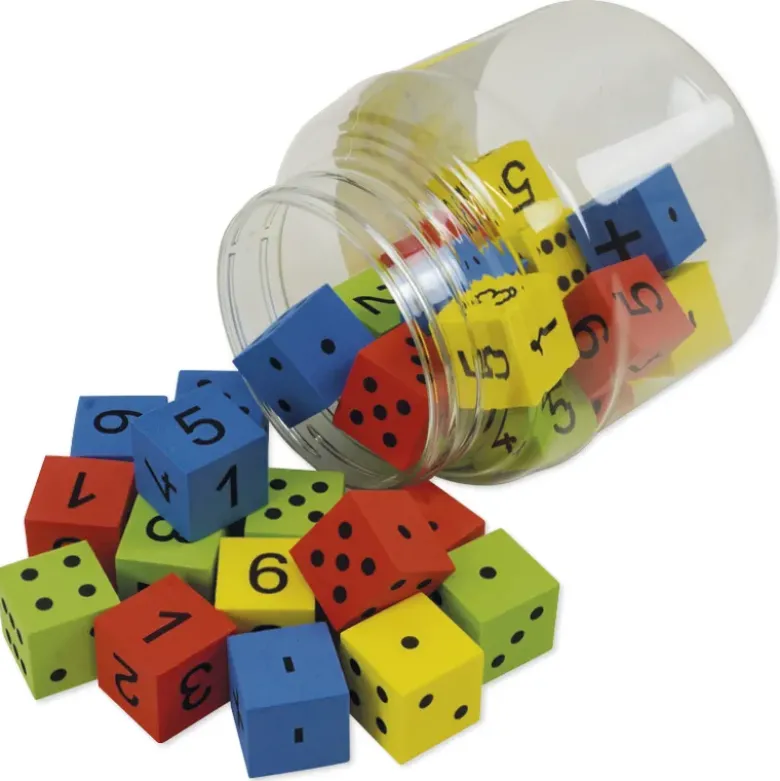 Flüster-Würfel "Mathematik", 32-tlg., 25 mm, in Dose