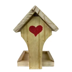 Futter-Haus zum Bemalen, aus Holz, mit Farbe