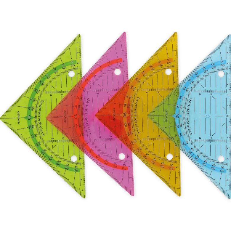 Geometrie-Dreieck zum Abheften, 16 cm