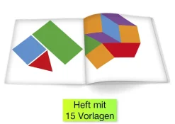 Geometrie-Eckspiegel mit Grundplatte, 18-tlg.