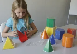 Geometrie-Körper Set mit Flächenabwicklung 22-tlg.