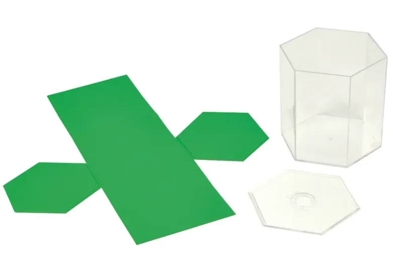 Geometrie-Körper Set mit Flächenabwicklung 22-tlg.