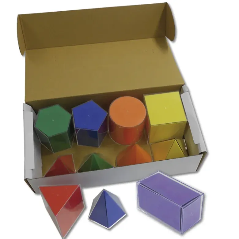 Geometrie-Körper Set mit Flächenabwicklung 22-tlg.