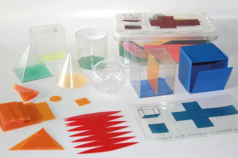 Geometrie-Körper-Set Premium, 24-tlg. in Box