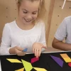Geometrische Flächen aus Filz, 196-tlg.