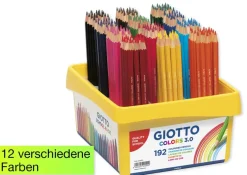 GIOTTO Gruppen-Set Buntstifte, Mine 3 mm, 192-tlg.