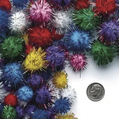 Glitzer-Pompons, 300-tlg.