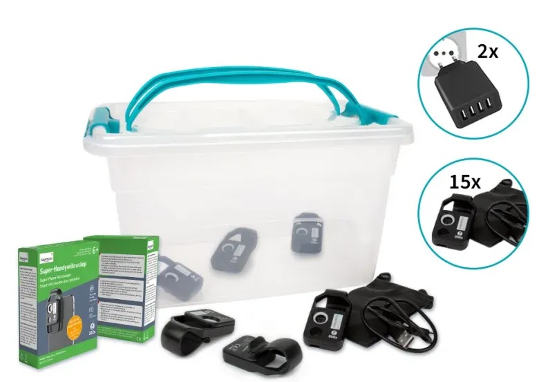 Gruppen-Set Handy-Mikroskope "Super" 200-fach