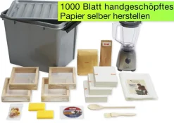 Gruppen-Set Papierschöpfen mit elektrischem Mixer, 35-tlg.