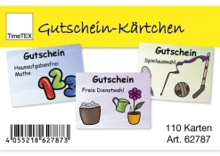 Gutschein-Kärtchen für Schüler/innen, 110 Stück im Etui