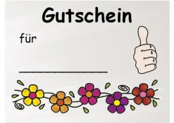 Gutschein-Kärtchen für Schüler/innen, 110 Stück im Etui
