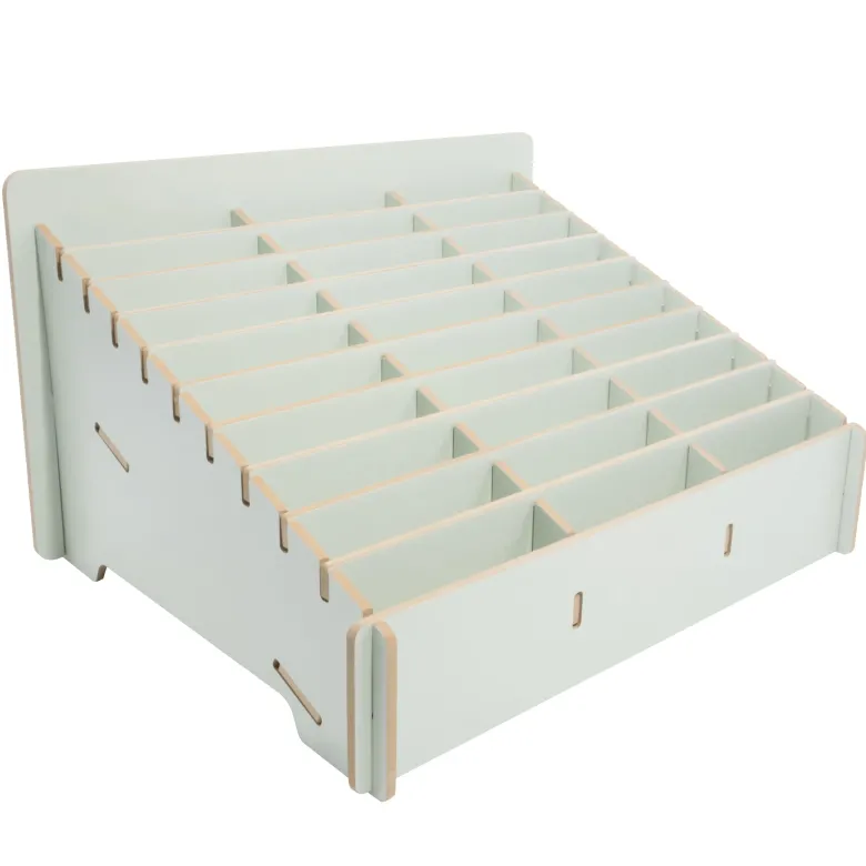 Handy-Parkplatz aus MDF, 30 Fächer, pastellgrün