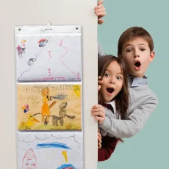 Hänge-Orga-Taschen A4, 6 Einstecktaschen Querformat, mit Haken