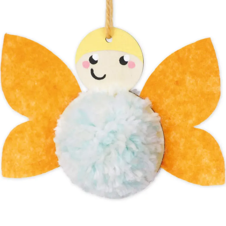 Holzanhänger für Pompons, 12-tlg.