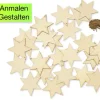 Holzanhänger "Stern", 24 Stück