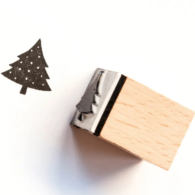 Holzstempel "Christmas", 12-tlg.