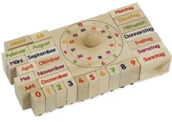 Holzstempel "Kalender", 30-tlg.