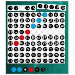 Hunderter-Tafel XXL, magnetisch, ca. 60x60 cm, 172-tlg.