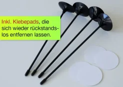 Hygiene-Schutzaufsteller Basic U- und Z-Form, 3-fache Trennwand