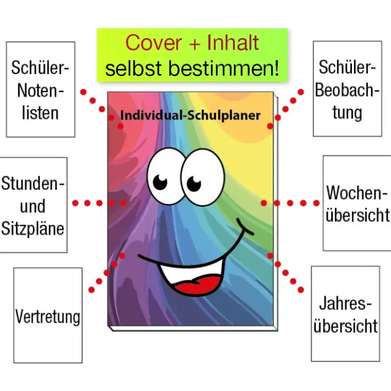 Individual-Schulplaner A5, 192 Seiten