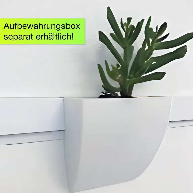 Info-Leiste mit Befestigungs-Material, 100 cm, weiß