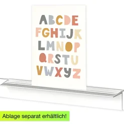 Info-Leiste mit Befestigungs-Material, 100 cm, weiß