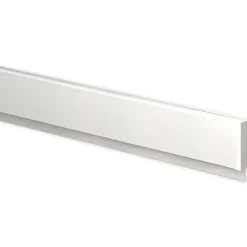 Info-Leiste mit Befestigungs-Material, 100 cm, weiß