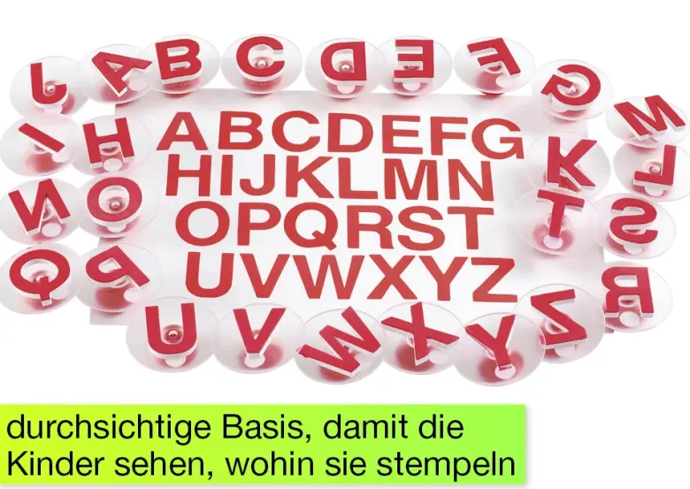 Jumbo-Griff-Stempel "Großbuchstaben", 26-tlg.
