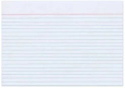 Karteikarten A7, weiß, liniert, 100 Stück