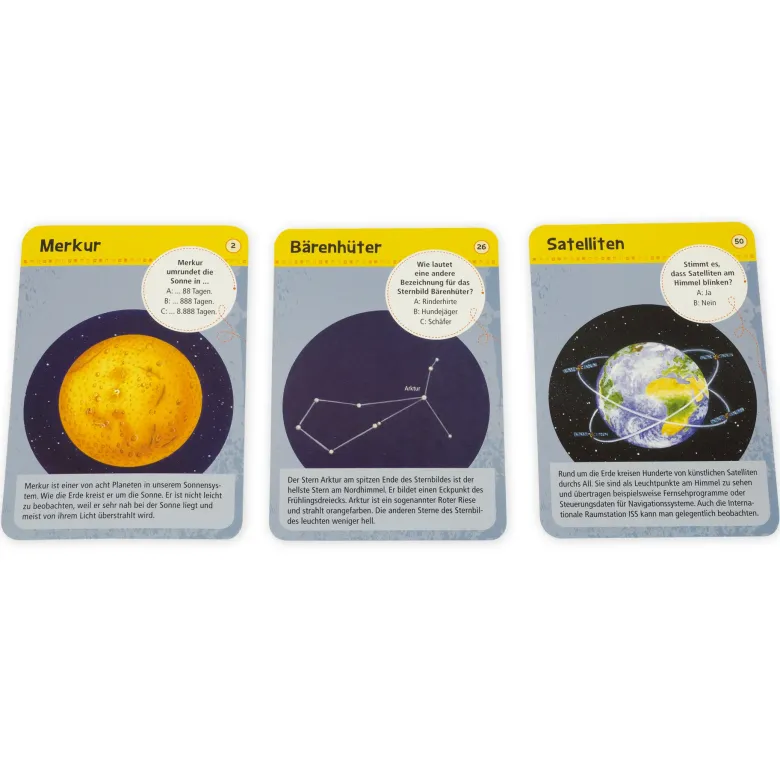 Karten-Set "50 Sternbilder & Planeten - entdecken und bestimmen"
