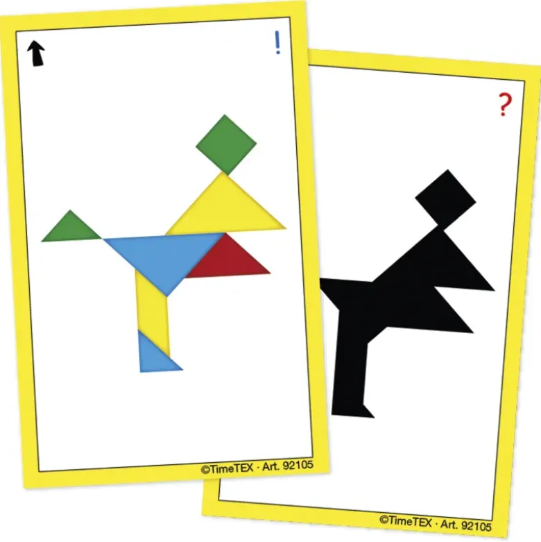 Kartenspiel "Tangram" in Etui