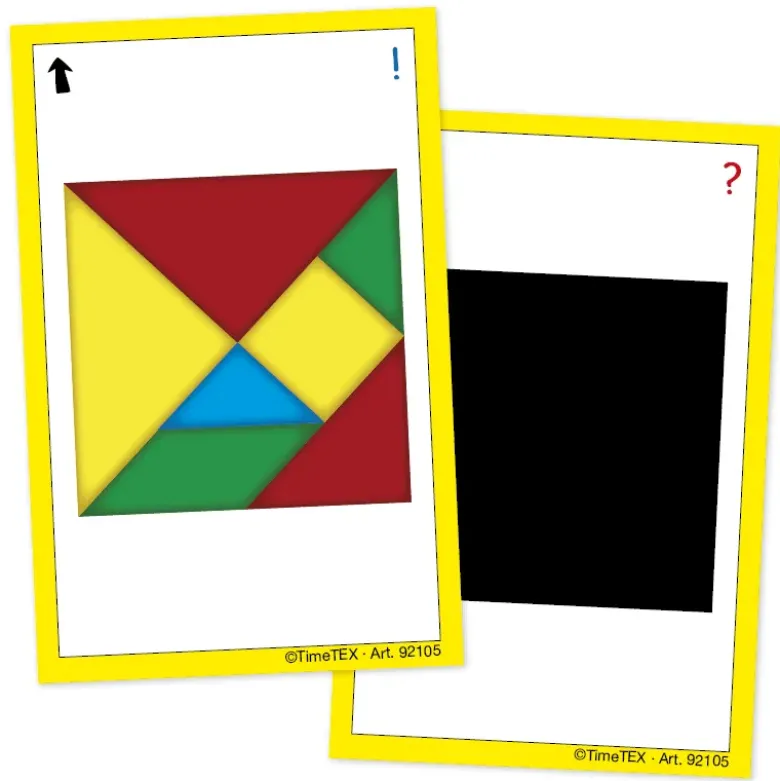 Kartenspiel "Tangram" in Etui