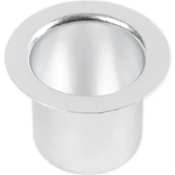 Kerzenhalter aus Metall, silbern, 12 Stück