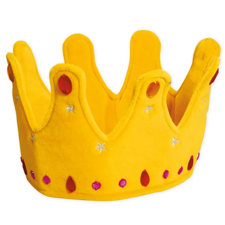 Kinder-Krone aus Samt, ca. 24 cm ø
