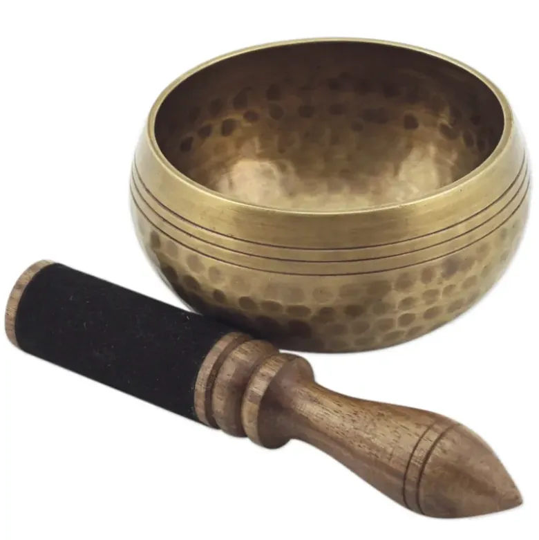 Klangschale im Stickbeutel, 8 cm ø, ca. 235 g