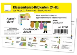 Klassendienst-Bildkarten aus Pappe, 24-tlg.