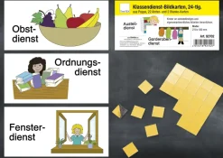 Klassendienst-Bildkarten magnetisch, 24-tlg.