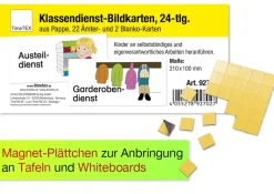 Klassendienst-Bildkarten magnetisch, 24-tlg.